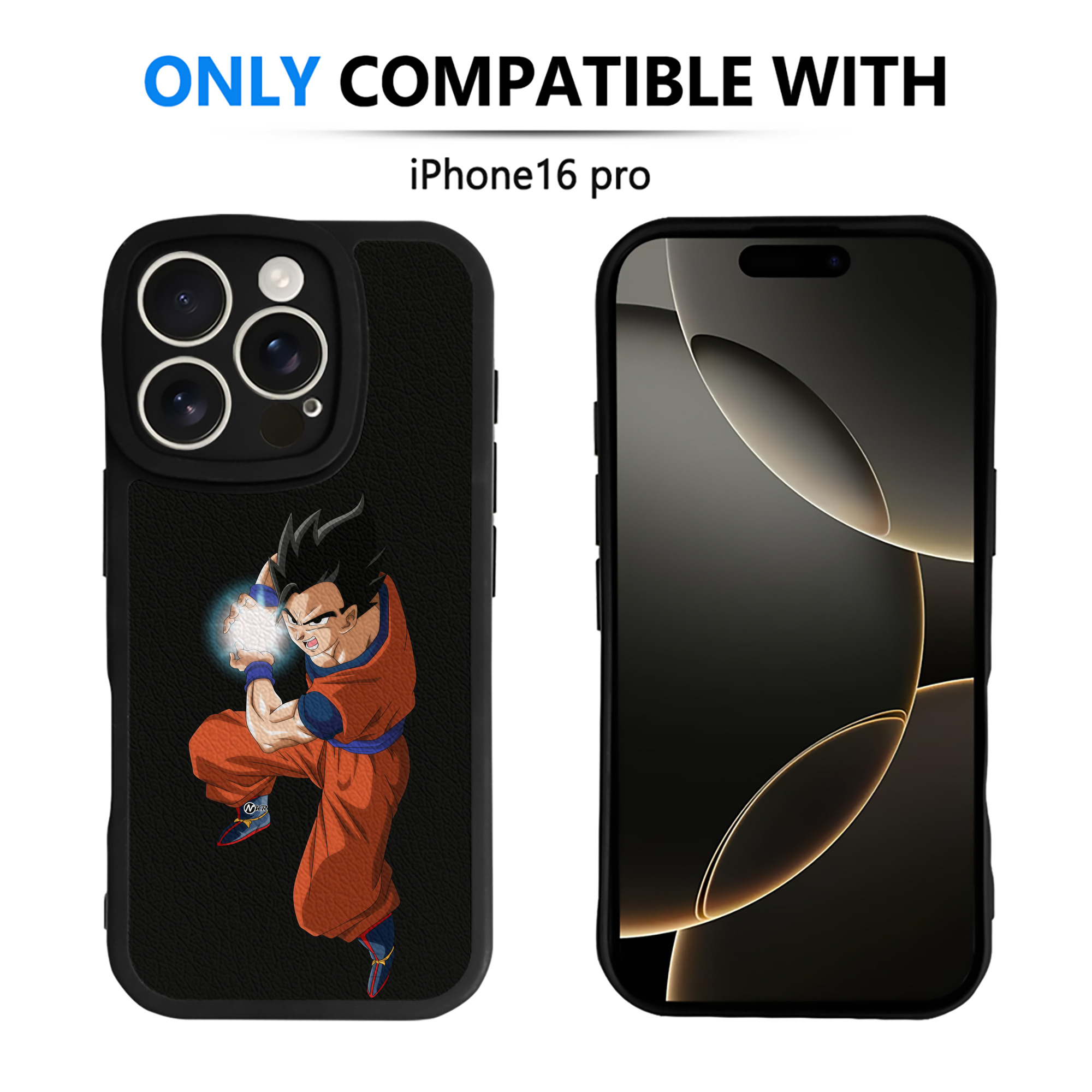 （画像用） ドラゴンボール 孫 悟飯（そんごはん）DRAGON BALL Son Gohan 【iPhone 16シリーズ対応】シリコンスマホケース（レザー調） 材質：シリコン